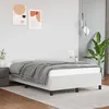 Image de vidaXL Cadre de lit blanc 120x190 cm similicuir