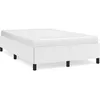 Image de vidaXL Cadre de lit sans matelas blanc 120x190 cm similicuir