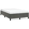 Image de vidaXL Cadre de lit sans matelas gris foncÃ© 120x190 cm velours