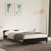 Image de vidaXL Cadre de lit avec tête de lit noir 120x190 cm velours