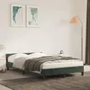 Image de vidaXL Cadre de lit avec tête de lit vert foncé 120x190 cm velours