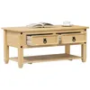 Image de vidaXL Table basse avec tiroirs Corona 100x48x45 cm bois de pin massif4002773