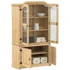 Image de vidaXL Vitrine en verre Corona 103,5x42x180 cm bois de pin massif4002777