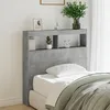 Image de vidaXL Vidaxl Armoire Tête De Lit Avec Led Gris Béton 100x17x102 Cm