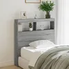 Image de vidaXL Armoire tÃªte de lit avec LED sonoma gris 100x17x102 cm