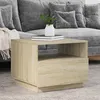 Image de vidaXL Table basse avec lumières LED chêne sonoma 50x49x40 cm839828