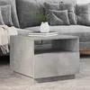 Image de vidaXL Table basse avec lumières LED gris béton 50x49x40 cm839829