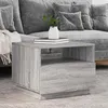 Image de vidaXL Table basse avec lumières LED sonoma gris 50x49x40 cm839831