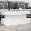 Image de vidaXL Vidaxl Table Basse Avec Lumières Led Blanc 90x50x40 Cm