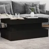 Image de vidaXL Table basse avec lumières LED noir 90x50x40 cm839848