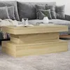 Image de Vidaxl Table Basse Avec LumiÃ¨res Led ChÃªne Sonoma 90x50x40 Cm