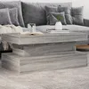 Image de vidaXL Table basse avec lumiÃ¨res LED gris sonoma 90x50x40 cm