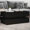 Image de vidaXL Table basse avec lumières LED noir 90x50x40 cm839862