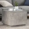 Image de vidaXL Table basse avec lumières LED gris béton 50x50x40 cm839871