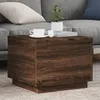Image de vidaXL Table basse avec lumières LED chêne marron 50x50x40 cm839874