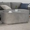 Image de vidaXL Table basse avec lumières LED gris béton 90x50x40 cm839878