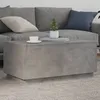 Image de vidaXL Table basse avec lumiÃ¨res LED gris bÃ©ton 90x50x40 cm