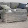 Image de vidaXL Table basse avec lumières LED gris sonoma 90x50x40 cm839880