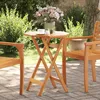 Image de Vidaxl Table Pliable De Jardin Ã60x75 Cm Bois D'acacia Massif
