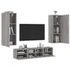 Image de vidaXL Unités murales TV 5 pcs sonoma gris bois d'ingénierie