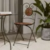 Image de vidaXL Chaises de bistrot pliables lot de 2 terre cuite céramique4003403