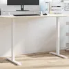 Image de vidaXL Cadre de bureau debout blanc (94-135)x60x(70-114) cm acier4005340