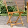 Image de Vidaxl Chaises De Bistrot Lot De 2 Gris Bois D'acacia Et PolypropylÃ¨ne