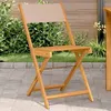 Image de vidaXL Chaises de bistrot lot de 2 taupe bois d'acacia massif et tissu367683