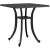 Image de vidaXL Table de jardin noir 53x53x53 cm aluminium coulé4002820