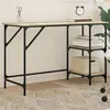 Image de vidaXL Bureau chêne sonoma 120x50x75 cm métal et bois d'ingénierie