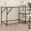 Image de Vidaxl Bureau ChÃªne Sonoma 120x50x75 Cm MÃ©tal Et Bois D'ingÃ©nierie