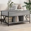 Image de vidaXL Table basse sonoma gris 100x55x50 cm bois d'ingÃ©nierie et mÃ©tal