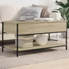 Image de vidaXL Table basse chêne sonoma 100x50x50cm bois d'ingénierie et métal845347