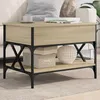 Image de Vidaxl Table Basse ChÃªne Sonoma 70x50x50 Cm Bois D'ingÃ©nierie Et MÃ©tal