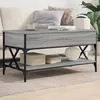 Image de vidaXL Table basse sonoma gris 100x50x50 cm bois d'ingÃ©nierie et mÃ©tal