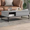 Image de vidaXL Table basse sonoma gris 100x50x35 cm bois d'ingénierie et métal845394