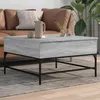 Image de vidaXL Table basse sonoma gris 80x80x45 cm bois d'ingénierie et métal845404