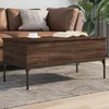 Image de vidaXL Table basse chÃªne marron 100x50x45cm bois d'ingÃ©nierie et mÃ©tal