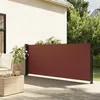 Image de vidaXL Auvent latéral rétractable marron 117x300 cm
