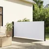 Image de vidaXL Vidaxl Auvent Latéral Rétractable Blanc 120x500 Cm