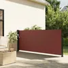 Image de Vidaxl Auvent LatÃ©ral RÃ©tractable Marron 120x600 Cm