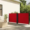 Image de vidaXL Vidaxl Auvent Latéral Rétractable Rouge 140x1000 Cm
