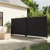 Image de vidaXL Auvent latéral rétractable noir 160x1200 cm