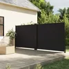 Image de vidaXL Vidaxl Auvent Latéral Rétractable Noir 160x1200 Cm