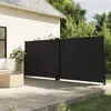 Image de vidaXL Auvent latéral rétractable noir 180x1200 cm4004834