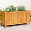 Image de vidaXL Vidaxl Jardinière Avec Doublure 99,5x38x50 Cm Bois Massif D'acacia