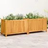 Image de vidaXL Jardinière avec doublure 153x38,5x50 cm bois massif d'acacia366442