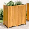 Image de vidaXL Vidaxl Jardinière Avec Doublure 100x50x100 Cm Bois Massif D'acacia