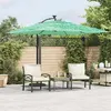 Image de vidaXL Parasol de jardin avec mât en acier vert 269x269x235 cm4005080
