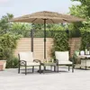 Image de vidaXL Vidaxl Parasol De Jardin Avec Mât En Acier Marron 248x248x248 Cm